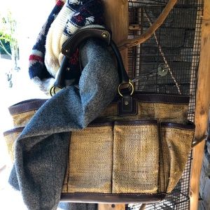 Vintage Burberry Tote, Satchel, Bag.  RARE!! LOOK!